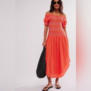 Free People Catch Me Midi Dress